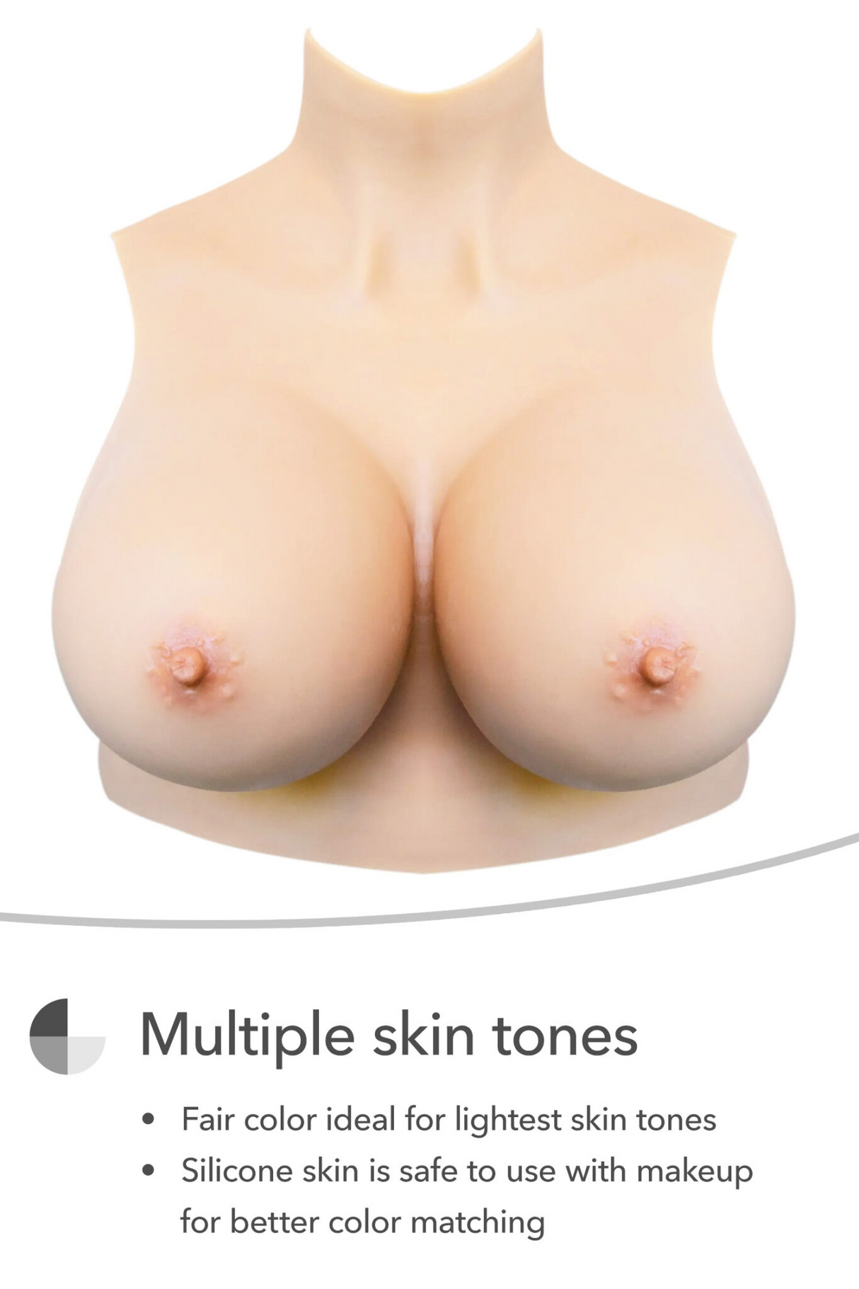 Gold Seal NAKED Crop Top Silicone Breastplate