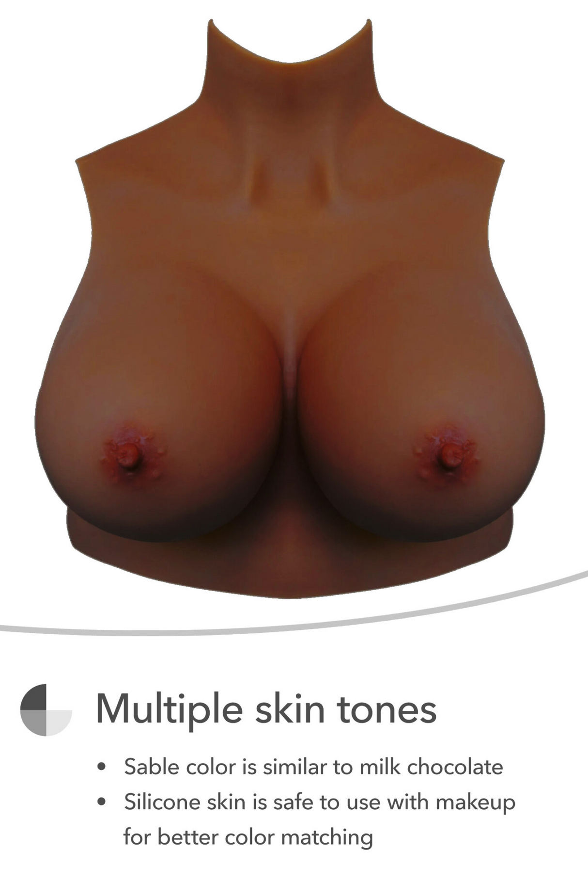 Gold Seal NAKED Crop Top Silicone Breastplate