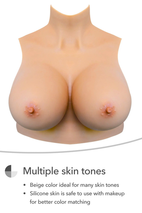 Gold Seal NAKED CROP TOP Silicone Breastplate